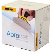 Mirka – Boîte de 50 disques abrasifs auto-agrippants Ø 125 mm – Grain 400 pour ponçage mastic, laques et composites – Durée de vie prolongée