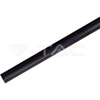 V-TAC Profilo Lineare Strip LED L:12.5mm Nero/Copertura Nera Opaca 2000x17.2x14.4mm