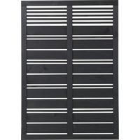 Plus Sichtschutzelement Silence 120 x 170 cm schwarz Holzzäune