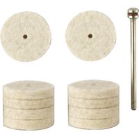 Polissoirs en feutre - Lot de 10 disques - Proxxon