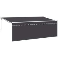 Auvent rétractable Marquise - Crème 350 x 200 cm Polyester et Aluminium fr3414 - Maison La Vie