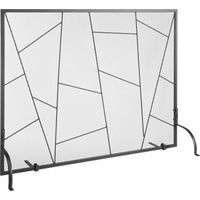 Pare-feu de Cheminée à Panneau Unique Grille de Protection de