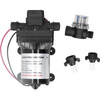 Pompe à membrane à pression d'eau 3,0 GPM 55 PSI 12 V série 42 pour camping-car marin, toilettes mobiles, nettoyage de routes, lave-auto portable, lavage de sol
