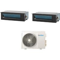 Climatiseur OneClima Dual Split Canalisation 12+12 avec MLT27x3/Y24 R-32 Wi-Fi en option avec télécommande incluse