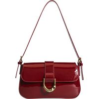 Petit sac à bandoulière pour femme, sac à main, sac à main classique, rétro, sac à bandoulière pour femme, bordeaux, Taille unique