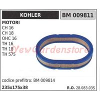 KOHLER Luftfilter Rasentraktor CH 16 18 OCH 16 TH 16 18 575 009811
