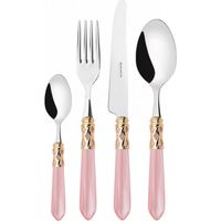 ALADDIN Ghiera Dorata, Posate Set 24 pz, Scatola compact, Casa