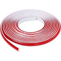 PVC Skirting Board, Beading for Wall Panelling, Suitable for Wall Protection, Ceiling, Floor, and Table Edge Decorative Protection (12MMx9MMx5M, White).