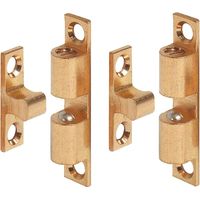Cyclingcolors – Loqueteau à billes en laiton doré 43mm – Acier inox – Pour meuble placard et étagère vitrine – Vissage rapide