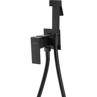 Aqualine Bidet-Zubehör - Unterputz-Bidetarmatur, mit Brause, schwarz matt SK301B