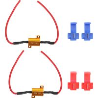 Eosnow Décodeur de résistance de chargement, 10 W Lightweight Facile Installer Resistor Wiwound, pour les feux de brouillard