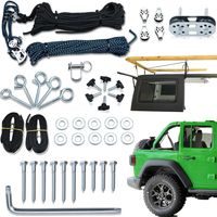 The removable hardtop lifting system is suitable for Jeep JL JK Ford and supports ceilings from 8 to 16 feet.