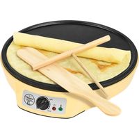 1000W Crepe Maker Anti-Haft Platte Pfannkuchen Pfanne Gerät Creperie Vanille Bestron ASW602