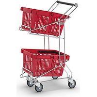Carrito de supermercado para cestos L x A x H 560 x 260/415 x