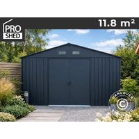 Abri de jardin 3,22x3,67x2,17m, 11,8m2, ProShed®, Anthracite