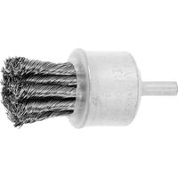 Lessmann Gezopfte Pinselbürste INOX-Draht, Bürsten-⌀xBorstenstärke: 28X0,50 mm