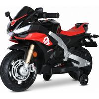 Moto Elettrica per Bambini 12V con Licenza Aprilia RSIV Small Nera