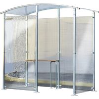 Mottez, Abri fumeurs, métal, abri, modèle indépendant, 4 m²