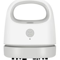 Aspirateur à main avec brosse de nettoyage, aspirateur à poussière rechargeable par USB, meilleur aspirateur de bureau sans angle mort (gris)