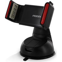Supporto per smartphone a ventosa con pinza regolabile - Nero - mooov