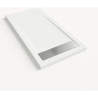 Receveur de douche Bidai avec cadre couleur Blanc RAL 9003 80x200cm grille Acier