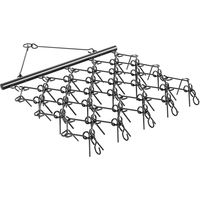 VEVOR Erpice a Trascinamento a Catena, con 60 Denti Affilati, Accessori per Trattori UTV per Livellamento del Paesaggio Manto Erboso, Erpice per Vialetto Cortile, 1780 x 1470 x 110 mm