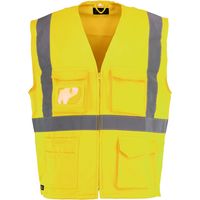 Asatex Prevent Trendline Warnweste PTW-WT Gr. L leuchtgelb/marine