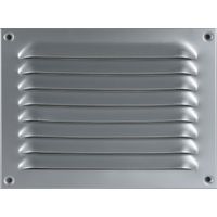 UPMANN Wetterschutzgitter aufschraubbar eckig 230x170 mm Alu silber
