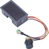 Contrôleur de vitesse pour moteur CC avec affichage numérique, commutateur de contrôle de vitesse progressif PWM et LED de 0,56 pouce.