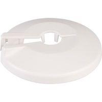 Rosace plastique pour tube cuivre 16 et tube fer 1/4'' Diam60