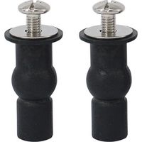 Pieza de sujetadores de bisagra para asiento de inodoro, tornillos de fijación de tapa de inodoro, bisagra para asiento de inodoro, para asientos de inodoro, asientos de inodoro generales (negr