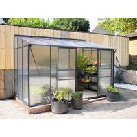 Vitavia Anlehn-Gewächshaus "Ida 5200", schwarz, 5,2 m², 6 mm HKP