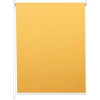 Store enrouleur de fenêtre occultant protection solaire store à tirage latéral 50x160cm opaque jaune 040004424