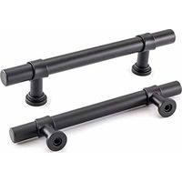 2er-Set schwarze Badezimmerschrankgriffe, 96 mm, für Schränke, Schränke, Badezimmer, Bad und Küche