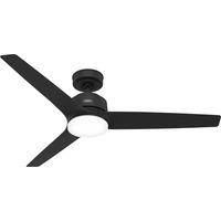 Ventilateur de plafond Galvin Noir 132 cm avec LED