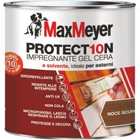 MaxMeyer PROTECT10N, Impregnante a Solvente per Esterni, Noce Scuro, 0.75L