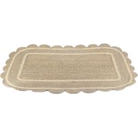 Tappeto da Ingresso Naturale 100x150cm, Decorativo e Pratico per la Casa, Ideale per Corridoi e Soggiorni