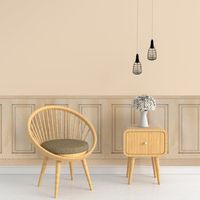 Papier peint découpé préencollé, soubassement, bois chêne clair, boiserie murale, raccordable, 83 cm X 195 cm