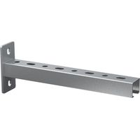 Soporte de pared de guía perforada galvanizada Medidas: 38x40x400 mm