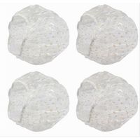 Set 8 Pz Cuffia Per Doccia Bagno Elastico Fantasia A Pois Protegge Capelli 79525