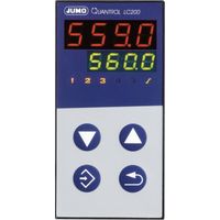 Jumo Quantrol LC200 Régulateur de température L, J, T, K, E, N, S, R, Pt100, Pt1000, KTY Relais 3 A (L x l x H) 80 x 48