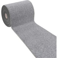 Tapis de Cuisine Antidérapant Moderne Polyvalent Chambre Couloir Couleur unie Gris - 57x300 cm