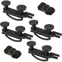 4Pcs Universal Roof Box Mounting Fitting Kit, Car Van U Bolts Clamps Stainless Steel U Bracket with 8 Lock Nuts, 85mm Internal Width