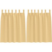 Rideaux occultants,Rideaux anti-lumière avec des rideaux Beige Polyester CFW64967