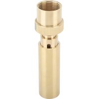 Garden fountain nozzle with 1-inch female thread connection – Powerful and even water jet, for ornamental ponds and water features, chrome-plated brass, adjustable, corrosion-resistant
