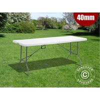 Mesa plegable 180x74x74cm, Gris claro (1 pieza) - Dancover