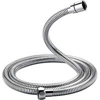 Tuyau de baignoire anti-torsion, tuyau de douche de 2,0 m, acier, argent, exclusivité Amazon