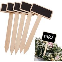 20/24/40 pcs Slate Plant Tags, Mini Chalkboard Labels Mini Chalkboard Garden Marker Plant Sign Wooden Tags Vegetable Patch for Flower Vegetable Seed Garden Nursery