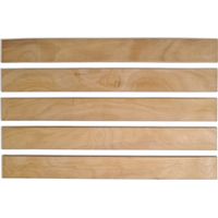 Scm Créations – Lot de 5 lattes 68 cm – Largeur 48 mm – Épaisseur 8 mm – 7 plis en hêtre verni – Renfort pour sommier clic-clac BZ
