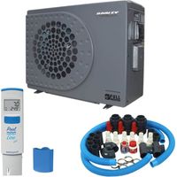 Pack Pompe à chaleur Piscine Poolex Jetline Sélection FI 155 + By pass universel + Testeur / Lecteur de pH